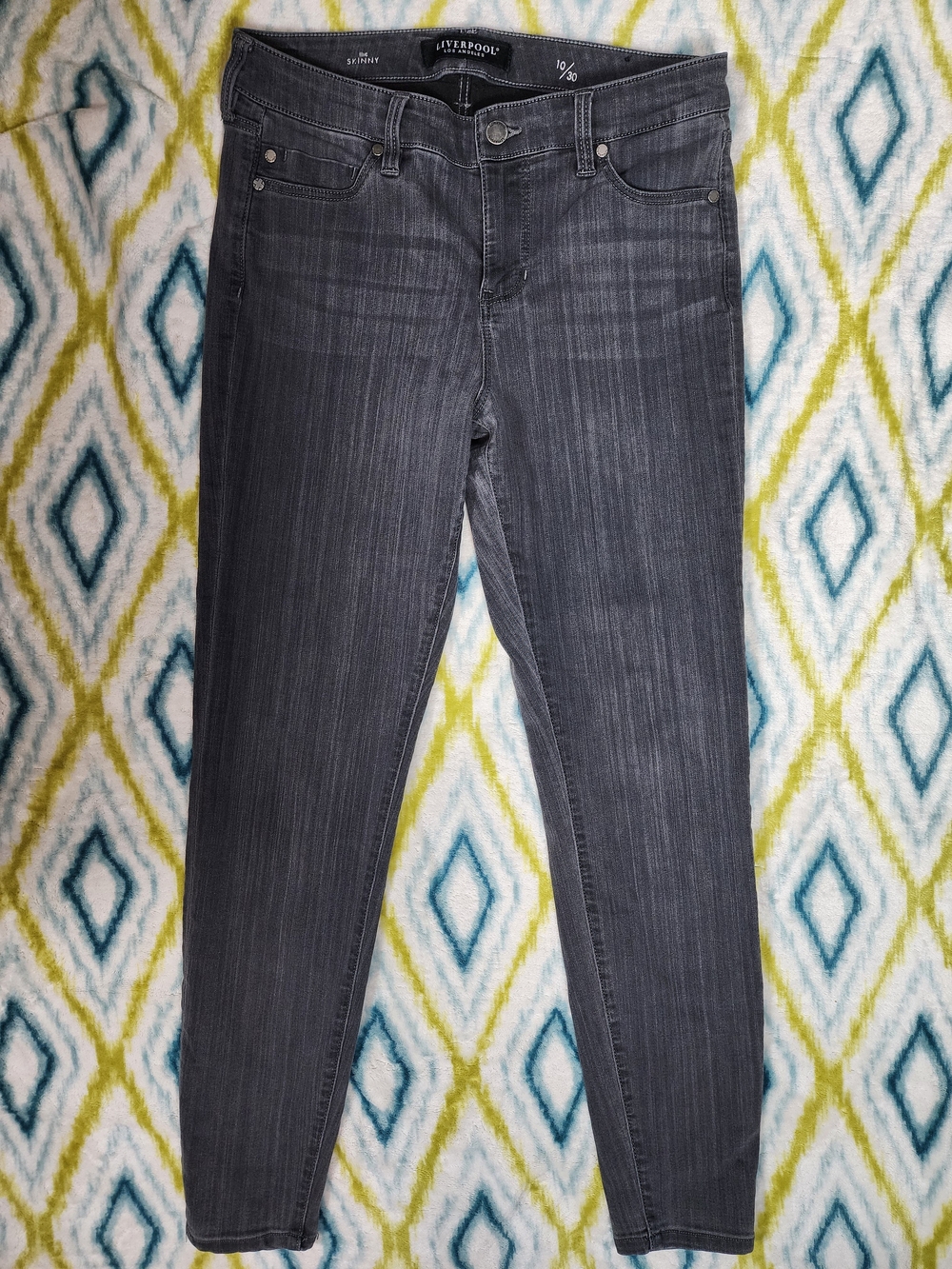 Liverpool Skinny Jeans in Charcoal